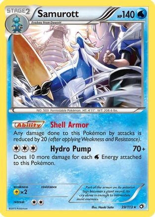 Samurott (39/113) [Black & White: Legendary Treasures]-1
