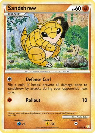 Sandshrew (79/123) [HeartGold & SoulSilver: Base Set]-1