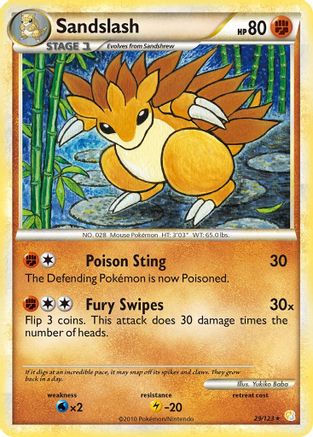 Sandslash (29/123) [HeartGold & SoulSilver: Base Set]-1