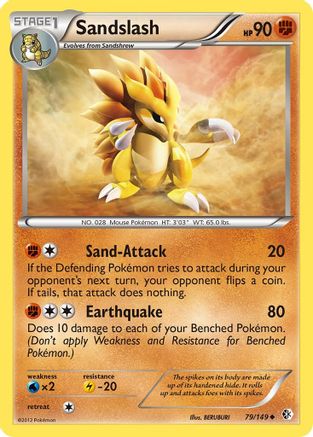 Sandslash (79/149) [Black & White: Boundaries Crossed]-1