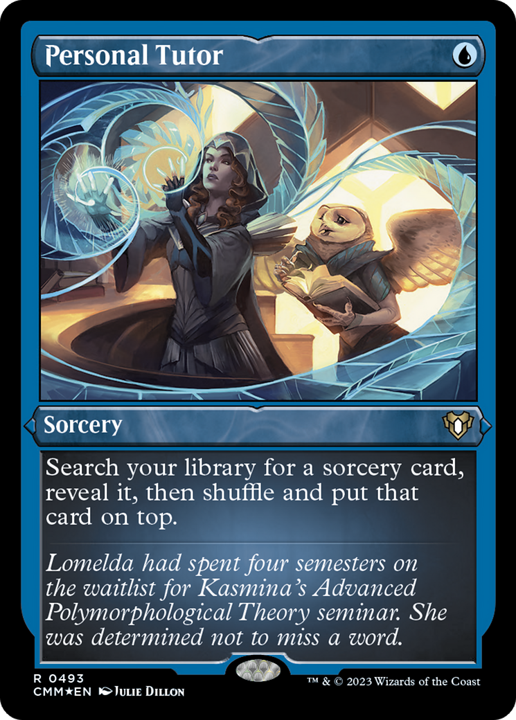 Personal Tutor (CMM-493) - Commander Masters Etched Foil-1