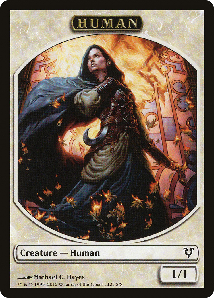 Human Token (2/8) [Avacyn Restored Tokens]-1