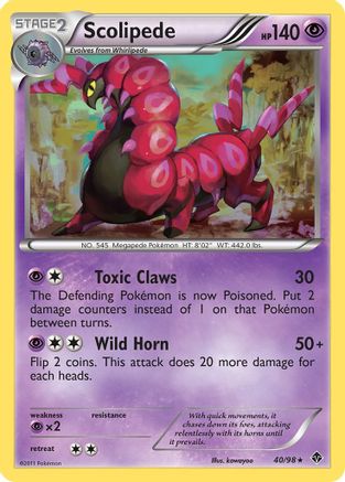 Scolipede (40/98) [Black & White: Emerging Powers]-1