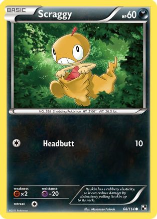 Scraggy (68/114) [Black & White: Base Set]-1