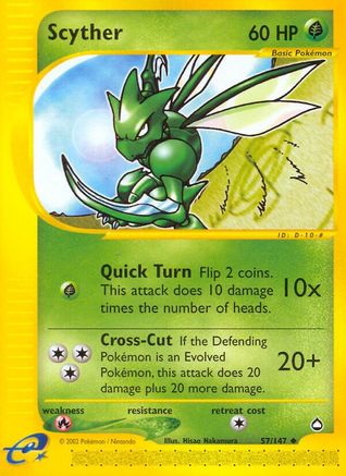 Scyther (57/147) [Aquapolis]-1