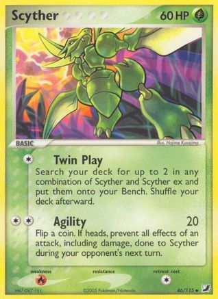 Scyther (46/115) (Stamped) [EX: Unseen Forces]-1