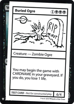 Buried Ogre [Mystery Booster Playtest Cards]-1