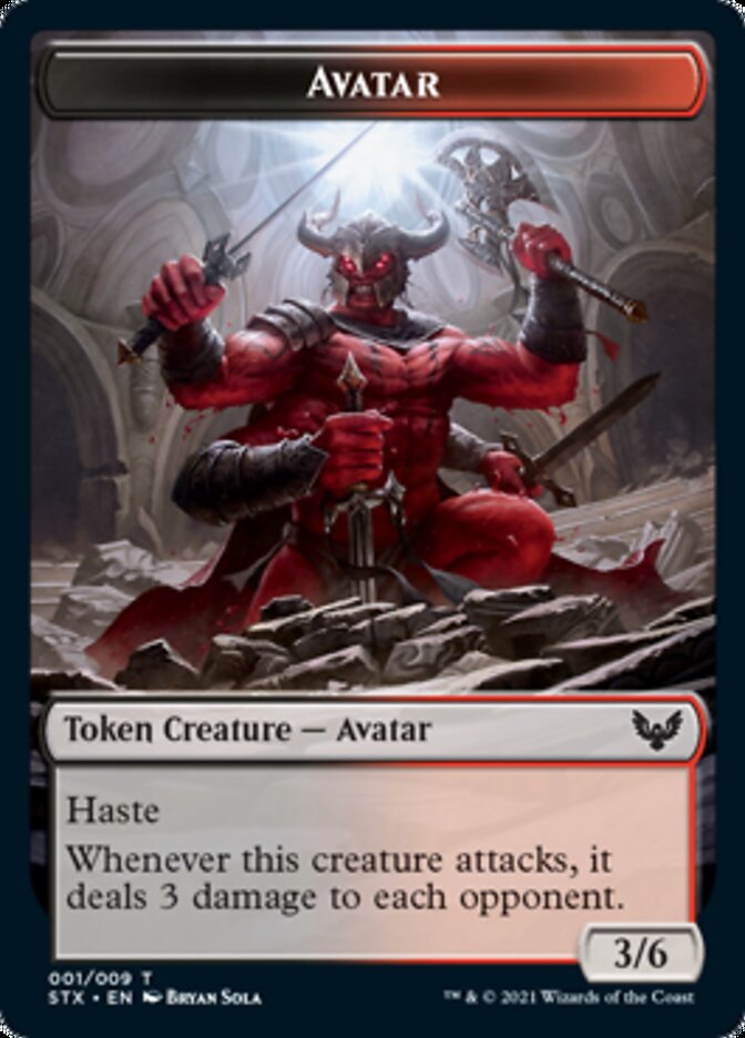 Avatar Token [Strixhaven: School of Mages Tokens]-1