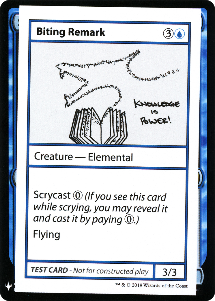 Biting Remark [Mystery Booster Playtest Cards]-1