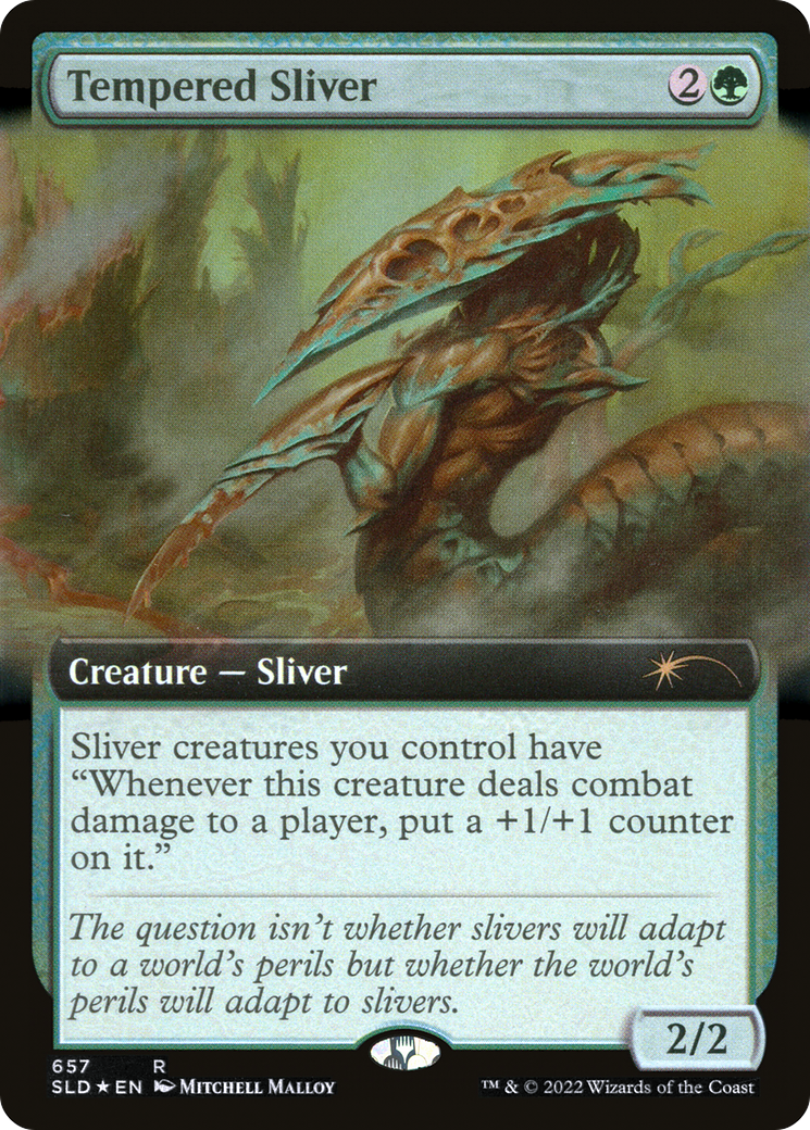 Tempered Sliver (Extended Art) [Secret Lair Drop Promos]-1