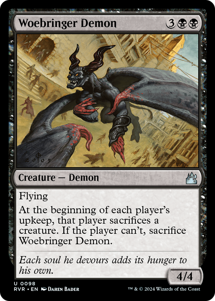 Woebringer Demon (RVR-098) - Ravnica Remastered-1