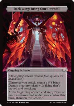 Dark Wings Bring Your Downfall (Full Art) [Duskmourn: Archenemy]-1