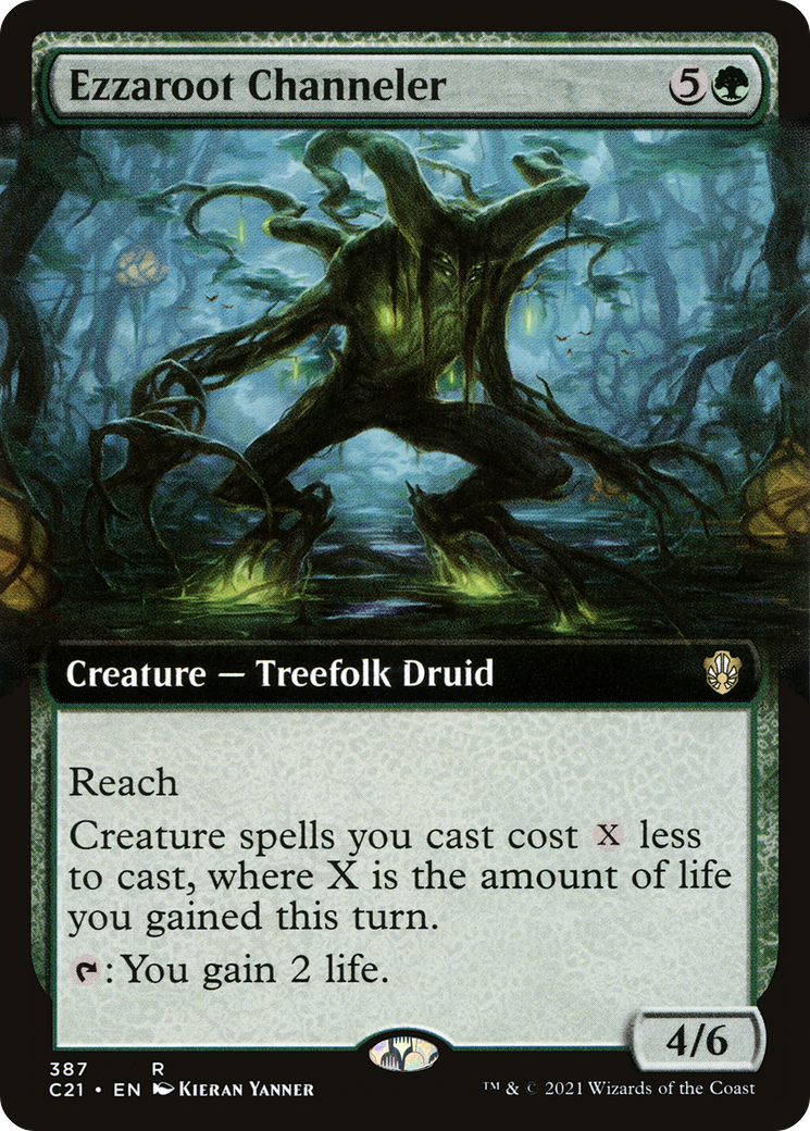 Ezzaroot Channeler (Extended Art) [Commander 2021]-1