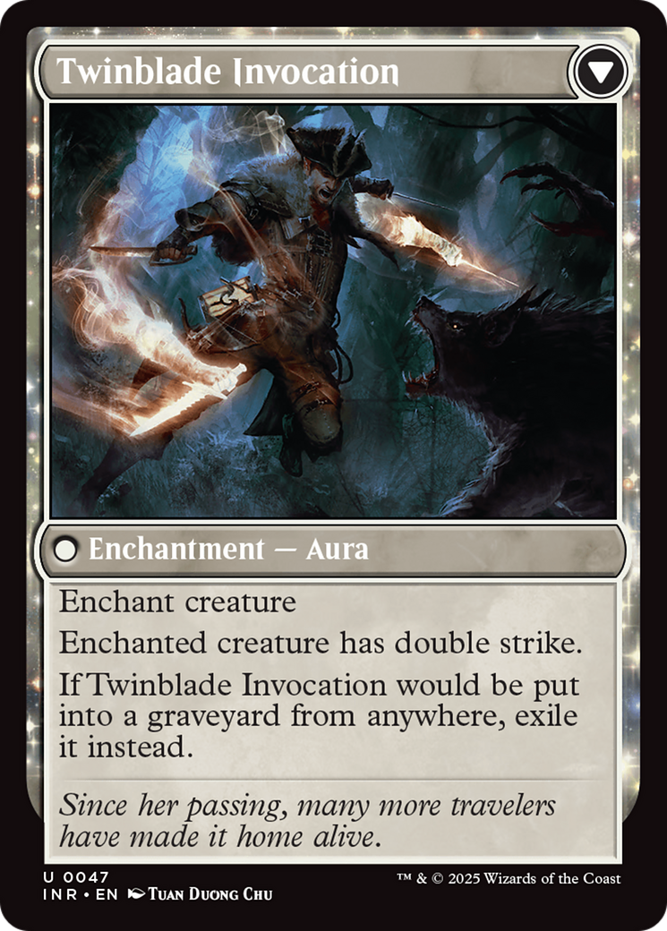 Twinblade Geist (INR-047) - Innistrad Remastered: (enchantment) Foil-2