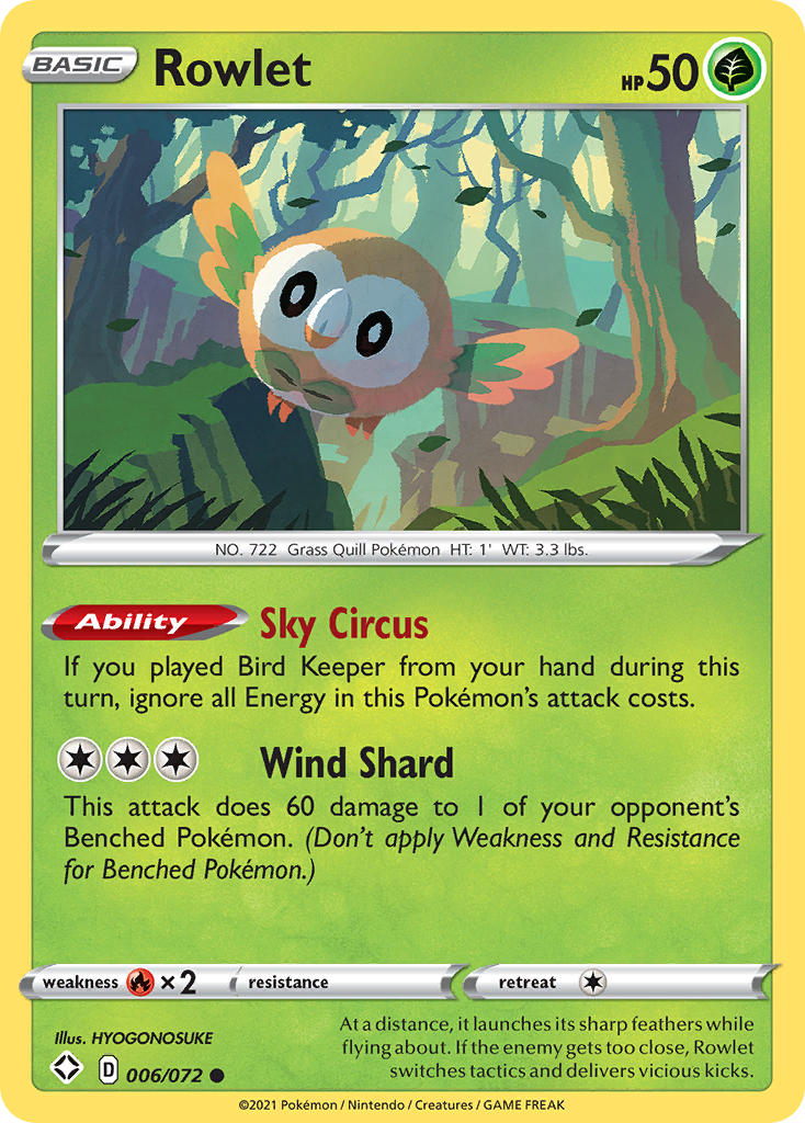 Rowlet (006/072) [Sword & Shield: Shining Fates]-1
