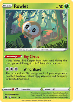 Rowlet (006/072) [Sword & Shield: Shining Fates]-1