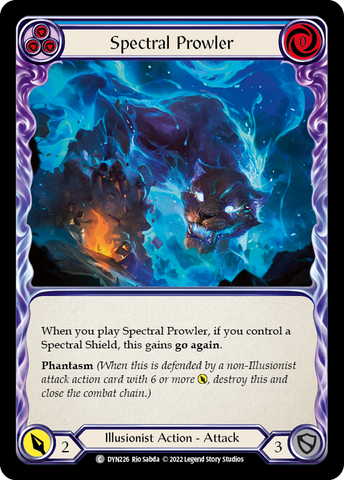 Spectral Prowler (Blue) [DYN226] (Dynasty)  Rainbow Foil