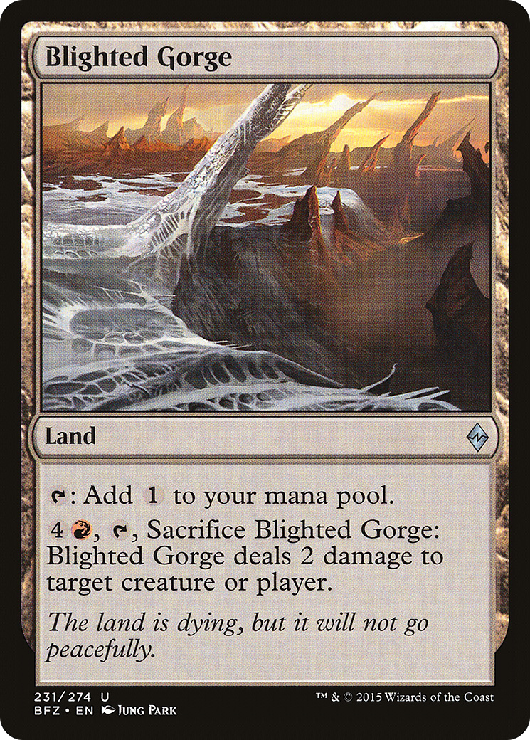 Blighted Gorge [Battle for Zendikar]-1