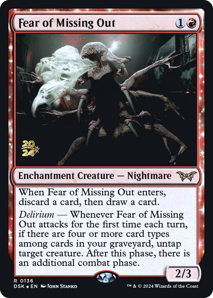 Fear of Missing Out [Duskmourn: House of Horror Prerelease Promos]-1