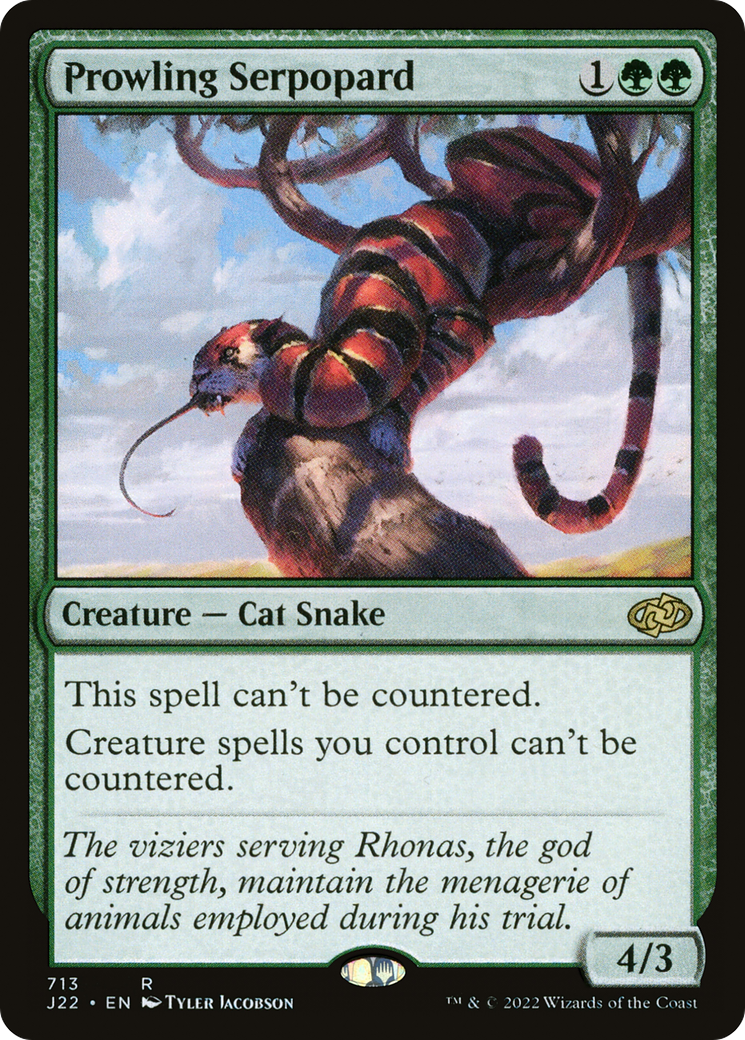 Prowling Serpopard [Jumpstart 2022]-1