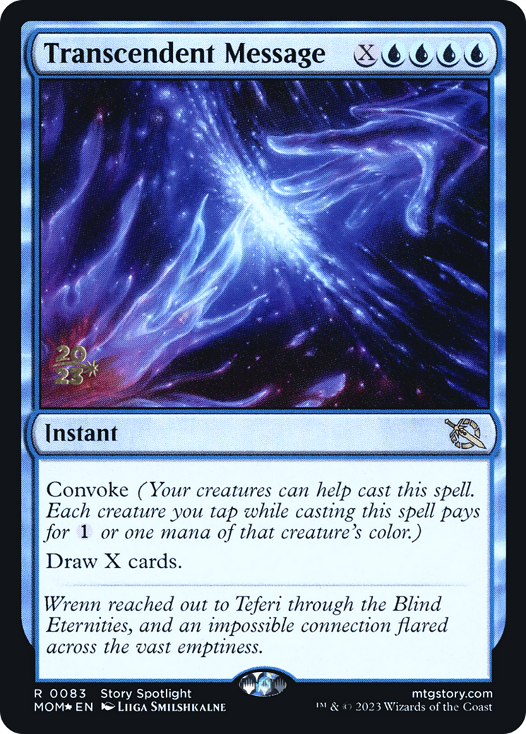Transcendent Message (PRE-083) - March of the Machine Promos Foil-1