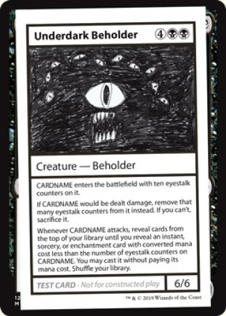 Underdark Beholder (2021 Edition) [Mystery Booster Playtest Cards]-1
