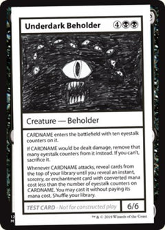 Underdark Beholder (2021 Edition) [Mystery Booster Playtest Cards]-1