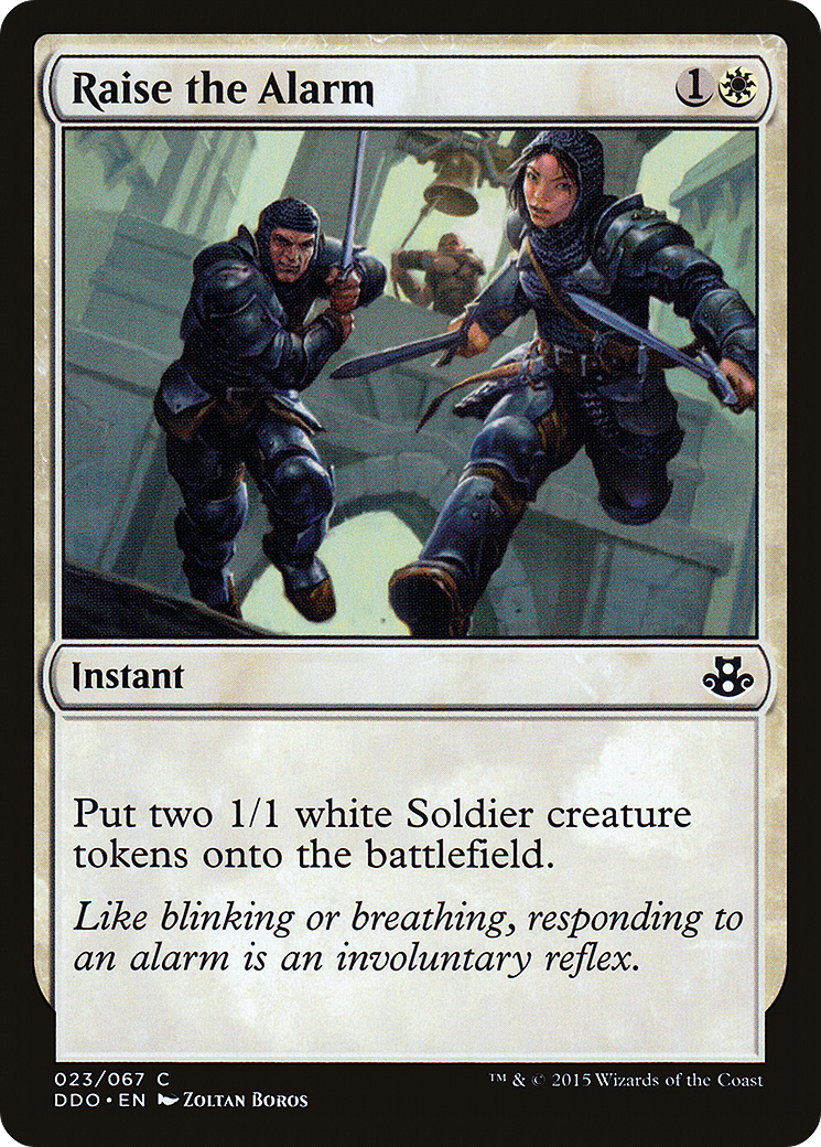 Raise the Alarm [Duel Decks: Elspeth vs. Kiora]-1