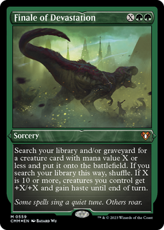 Finale of Devastation (CMM-559) - Commander Masters Etched Foil-1