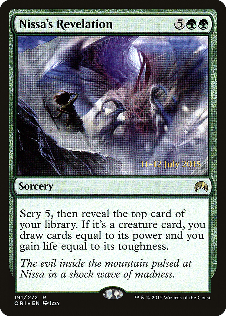 Nissa's Revelation [Magic Origins Prerelease Promos]-1