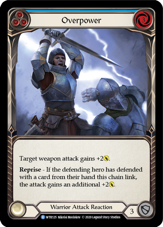 Overpower (Blue) [U-WTR125] (Welcome to Rathe Unlimited)  Unlimited Rainbow Foil-2