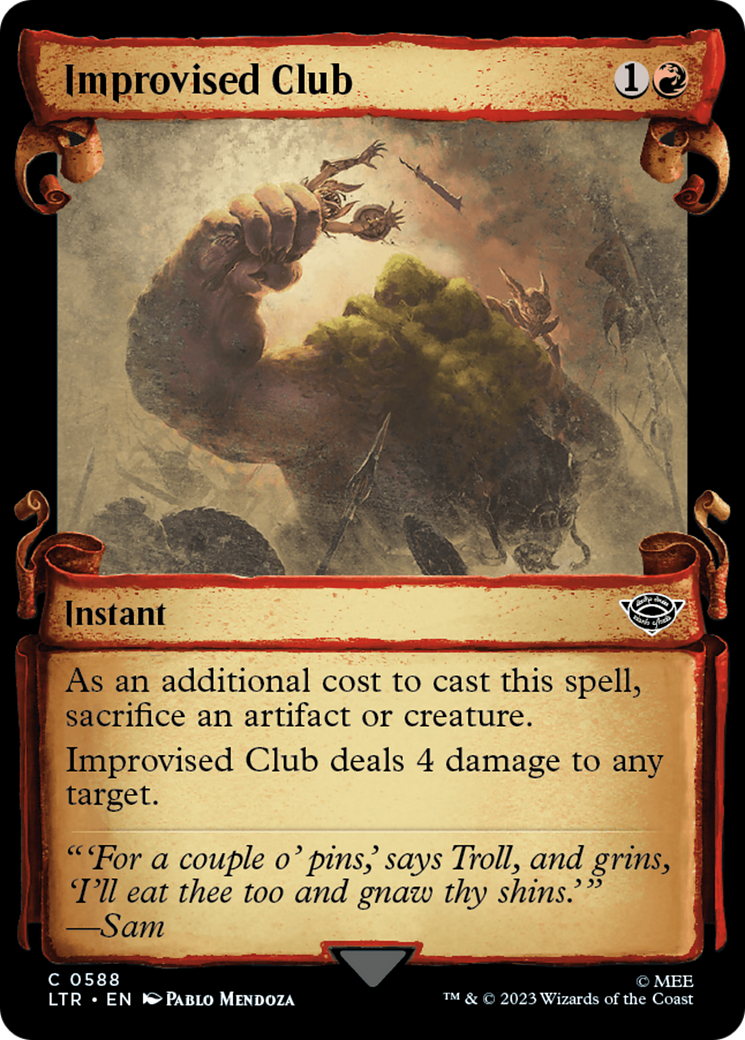 Improvised Club [The Lord of the Rings: Tales of Middle-Earth Showcase Scrolls]-1