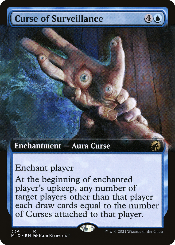 Curse of Surveillance (Extended Art) [Innistrad: Midnight Hunt]-1