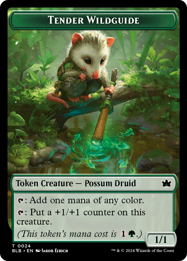 Tender Wildguide Token [Bloomburrow Tokens]-1