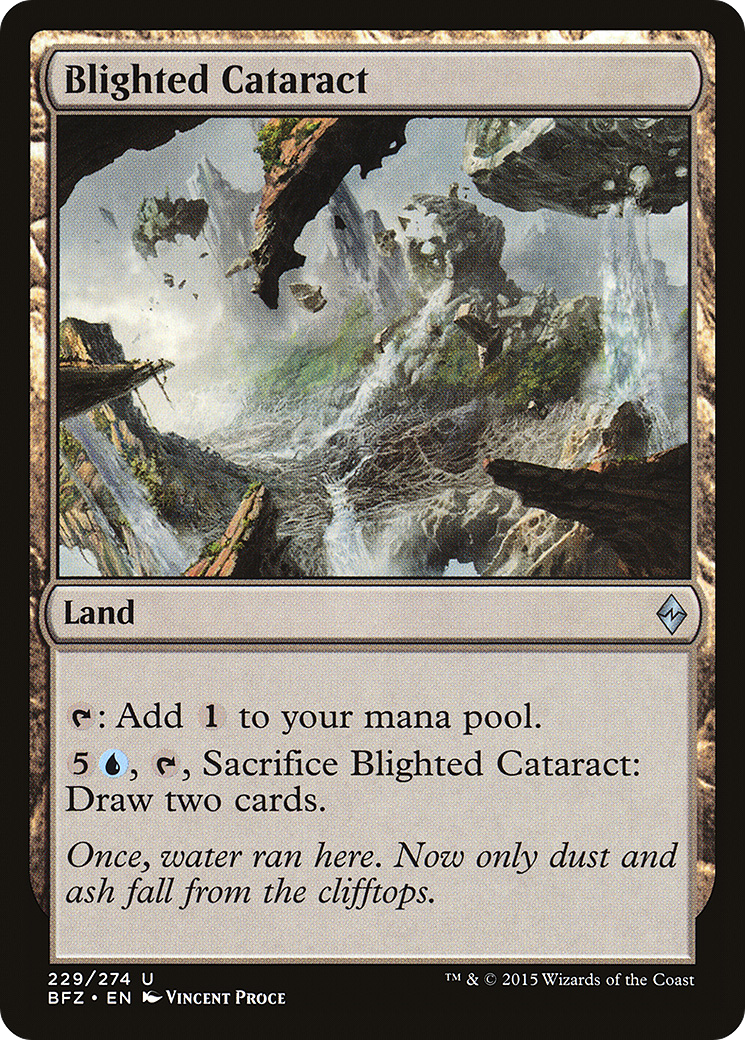 Blighted Cataract [Battle for Zendikar]-1