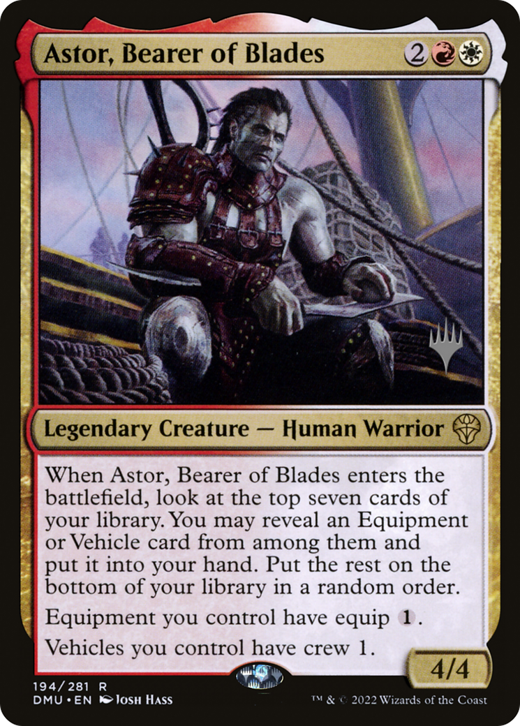 Astor, Bearer of Blades (Promo Pack) [Dominaria United Promos]-1