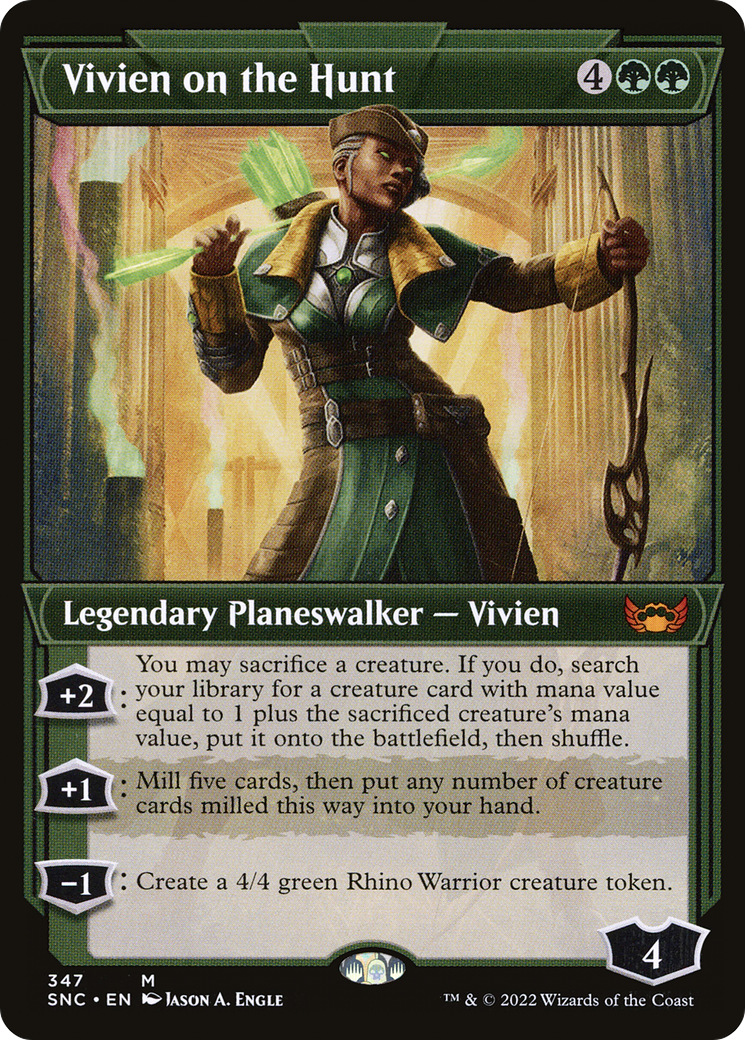 Vivien on the Hunt (Showcase) (SNC-347) - Streets of New Capenna: (Showcase) Foil-1
