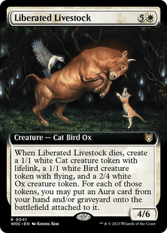 Liberated Livestock (Extended Art) [Wilds of Eldraine Commander]-1