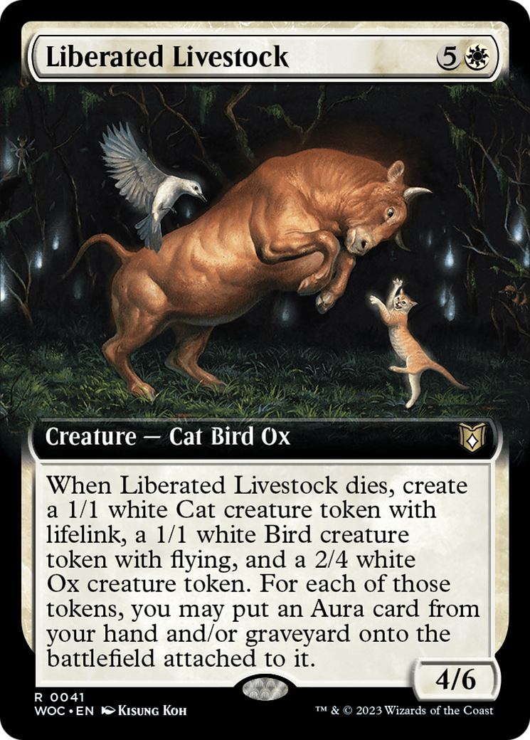 Liberated Livestock (Extended Art) [Wilds of Eldraine Commander]-1