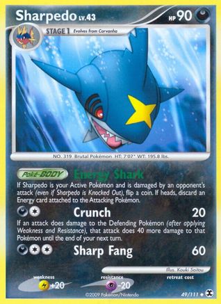 Sharpedo (49/111) [Platinum: Rising Rivals]-1