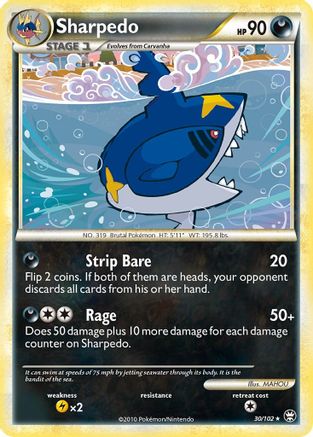 Sharpedo (30/102) [HeartGold & SoulSilver: Triumphant]-1