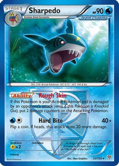 Sharpedo (33/135) [Black & White: Plasma Storm]-1