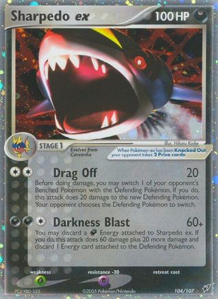 Sharpedo ex (104/107) [EX: Deoxys]-1