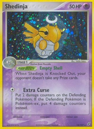 Shedinja (14/107) (Stamped) [EX: Deoxys]-1