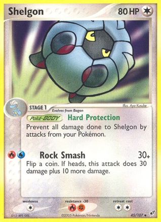 Shelgon (45/107) (Stamped) [EX: Deoxys]-1