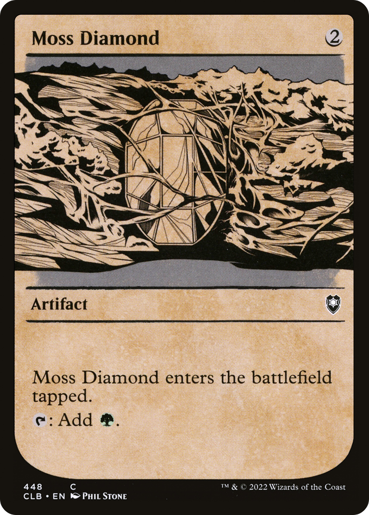 Moss Diamond (Showcase) [Commander Legends: Battle for Baldur's Gate]-1