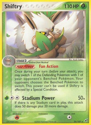 Shiftry (25/107) (Stamped) [EX: Deoxys]-1