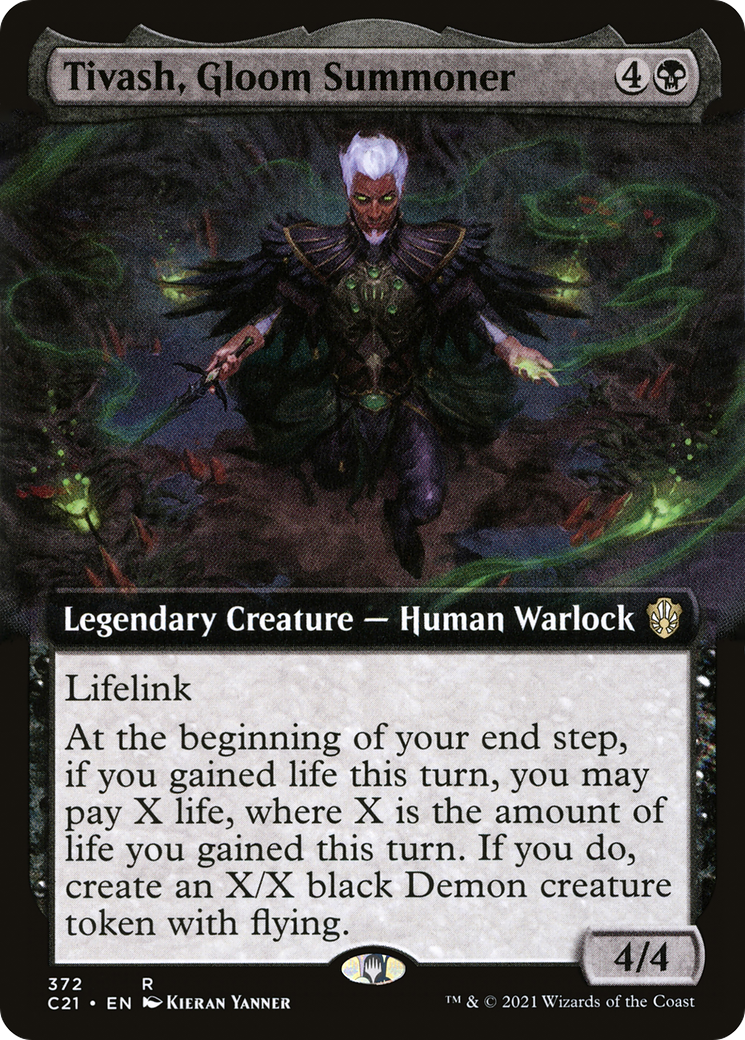 Tivash, Gloom Summoner (Extended Art) [Commander 2021]-1