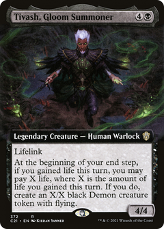Tivash, Gloom Summoner (Extended Art) [Commander 2021]-1