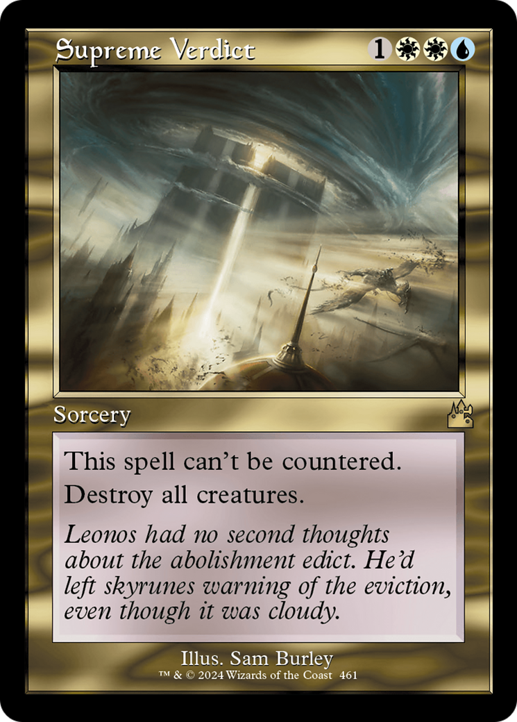 Supreme Verdict (Retro Frame) [Ravnica Remastered]-1